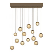 Pure, Pendelleuchte Popup länglich, Bronze, moderne Pendelleuchte