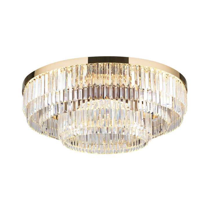 Ceiling Light Prism, 24 Carat gold-plated/chromed