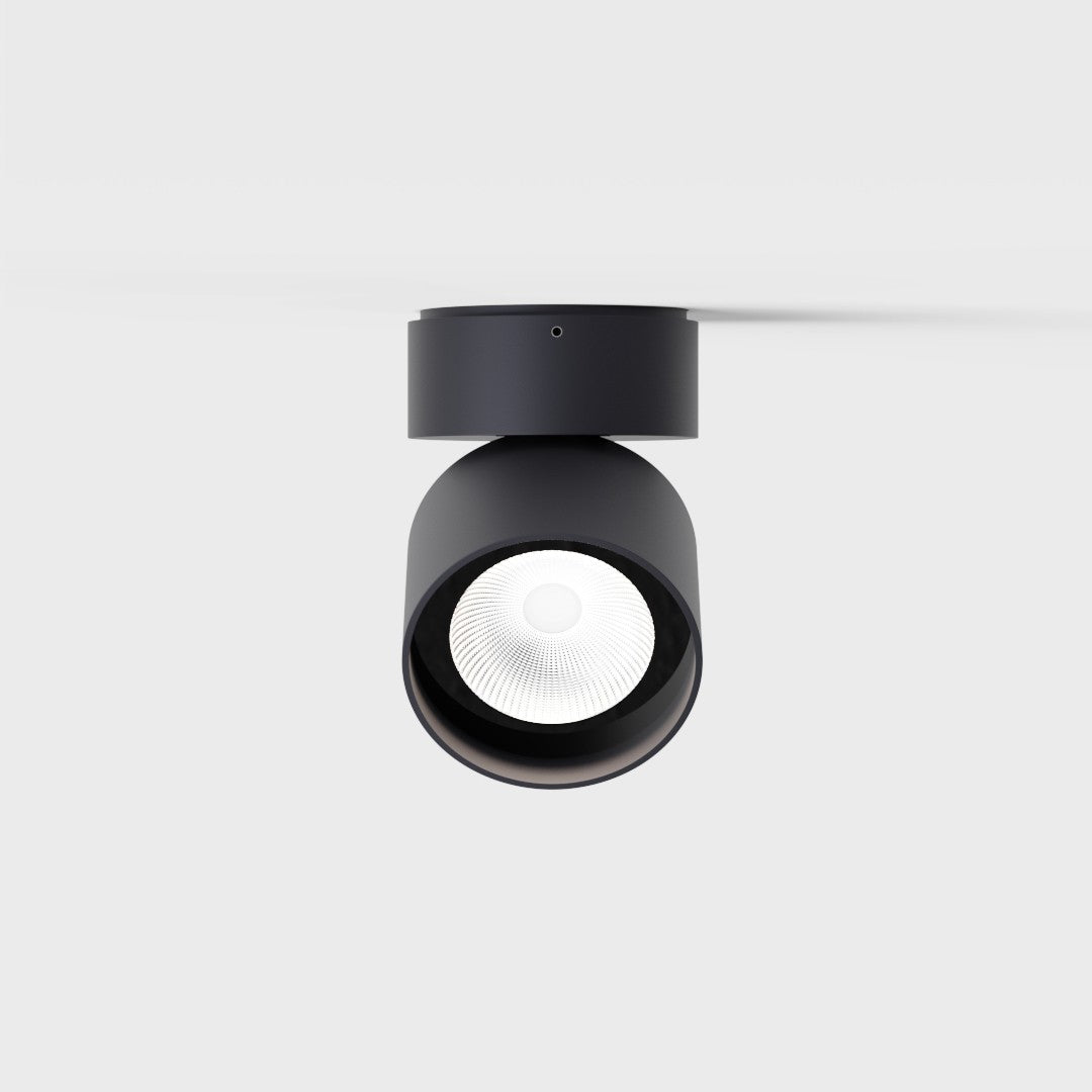 IP44.de LED Deckenleuchte pro, rund, schwarz, Vorderansicht