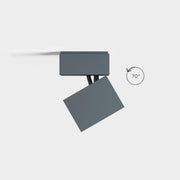 IP44.de LED Deckenleuchte pro, rund, schwarz, Seitenansicht