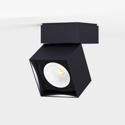 IP44.de LED Deckenleuchte pro, quadratisch, schwarz, Vorderansicht