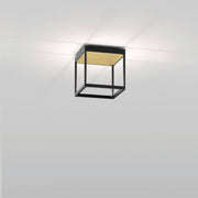 Serien, Deckenleuchte Reflex S 200, Schwarz-Gold, hochwertige Raumbeleuchtung
