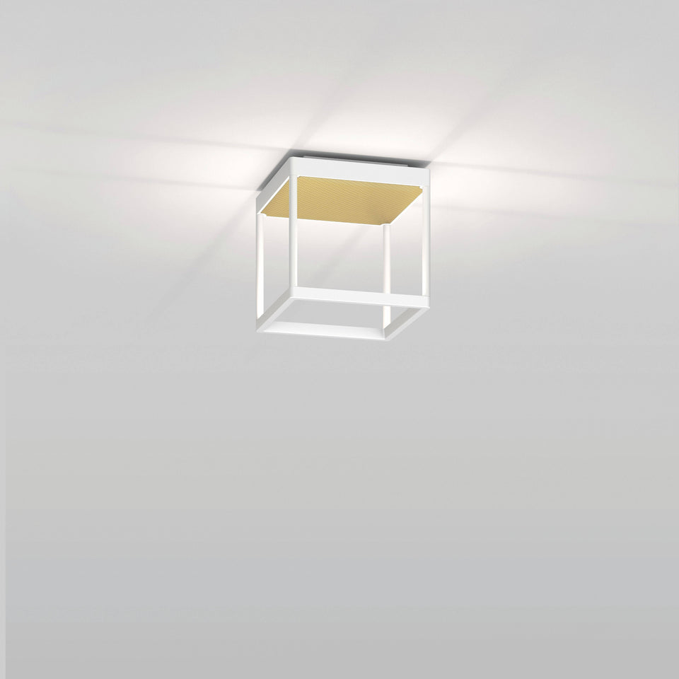Serien, Deckenleuchte Reflex S 200, Weiss-Gold, stilvolle Deckenbeleuchtung