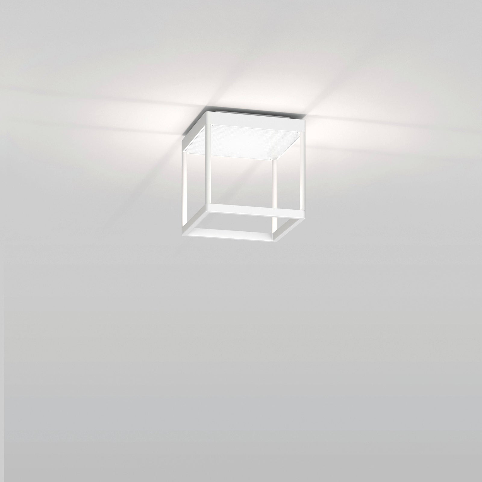 Serien, Deckenleuchte Reflex S 200, Weiss-Weiss, moderne Lichtlösung