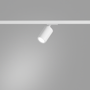 DLS Lighting, Stromschienenstrahler Short P1, Weiss-Weiss, professionelle Schienenbeleuchtung
