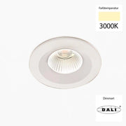 Sonluce, Deckeneinbauleuchte SEVEN FIX, Raumbild, moderne Akzentbeleuchtung