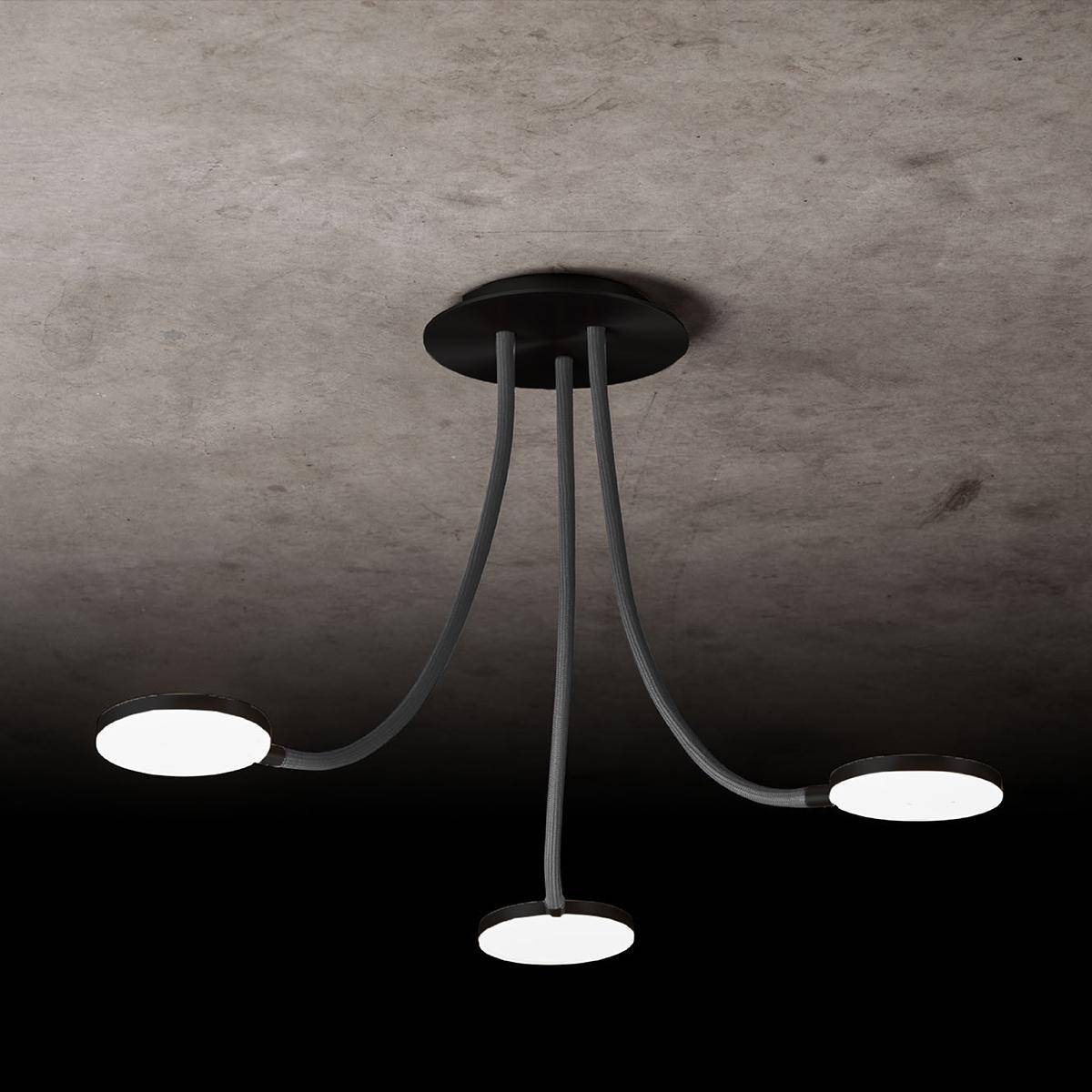 Holtkötter, Deckenleuchte Flex D3, Raumbild, flexible Lichtlösung