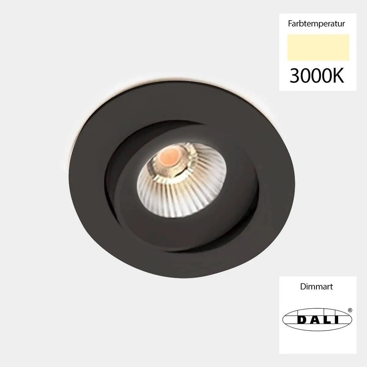 Sonluce, Deckeneinbauleuchte SEVEN MOVE, Raumbild, moderne Lichtplanung