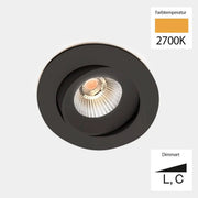 Sonluce, Deckeneinbauleuchte SEVEN MOVE, Raumbild, moderne LED Beleuchtung