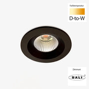 Sonluce, Deckeneinbauleuchte SEVEN FIX, Raumbild, hochwertige Akzentbeleuchtung