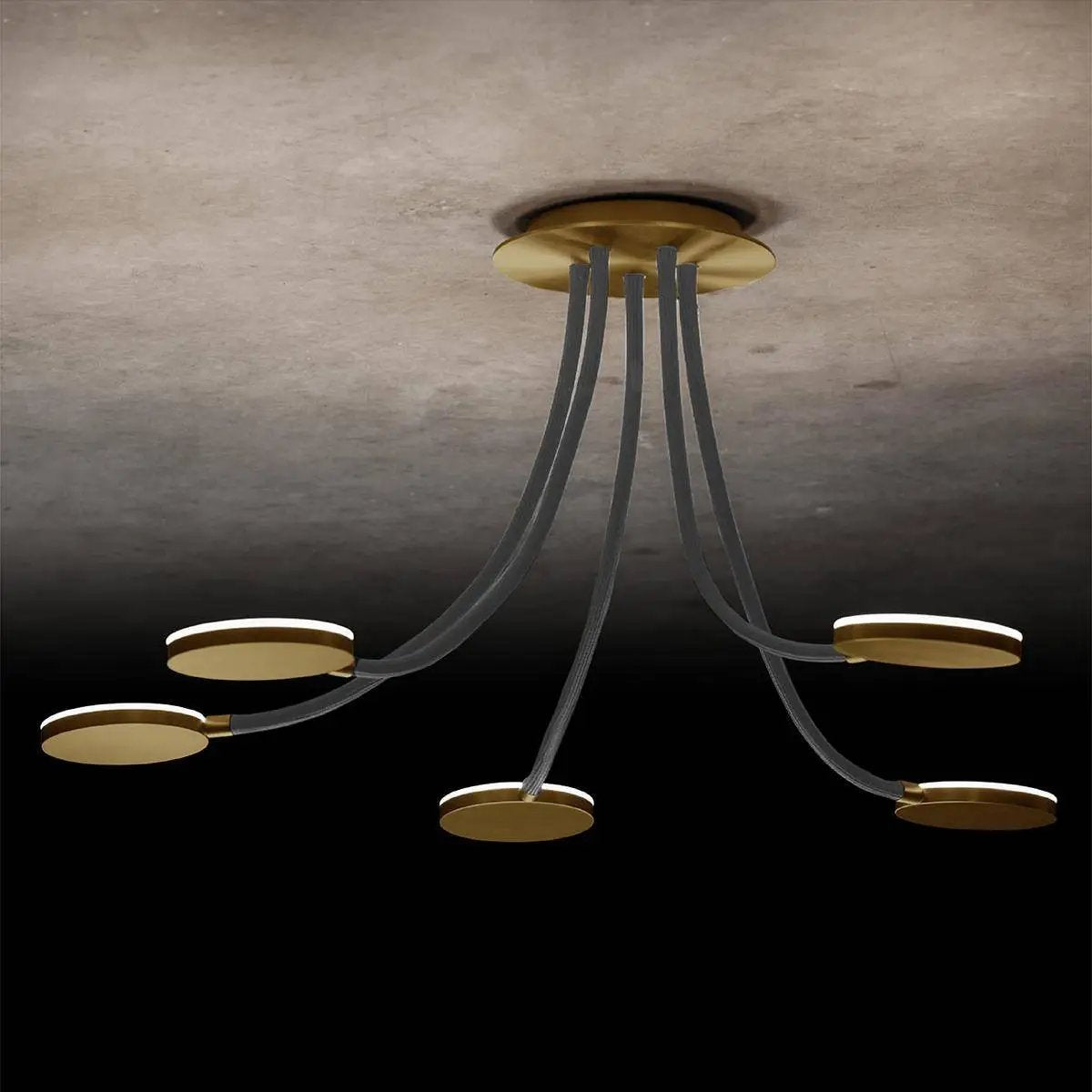 Holtkötter, Deckenleuchte Flex D5, Raumbild, flexible Lichtgestaltung
