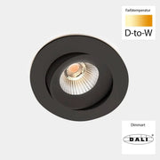 Sonluce, Deckeneinbauleuchte SEVEN MOVE, Raumbild, hochwertige Akzentbeleuchtung