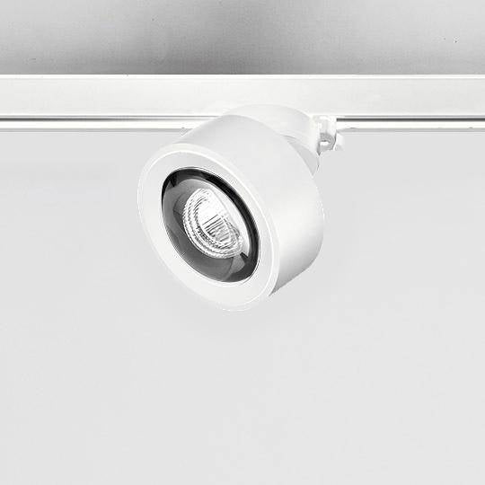 DLS Lighting, 3-Phasen Stromschienenstrahler Clippo Optic, Raumbild, stilvolle Lichtlösung