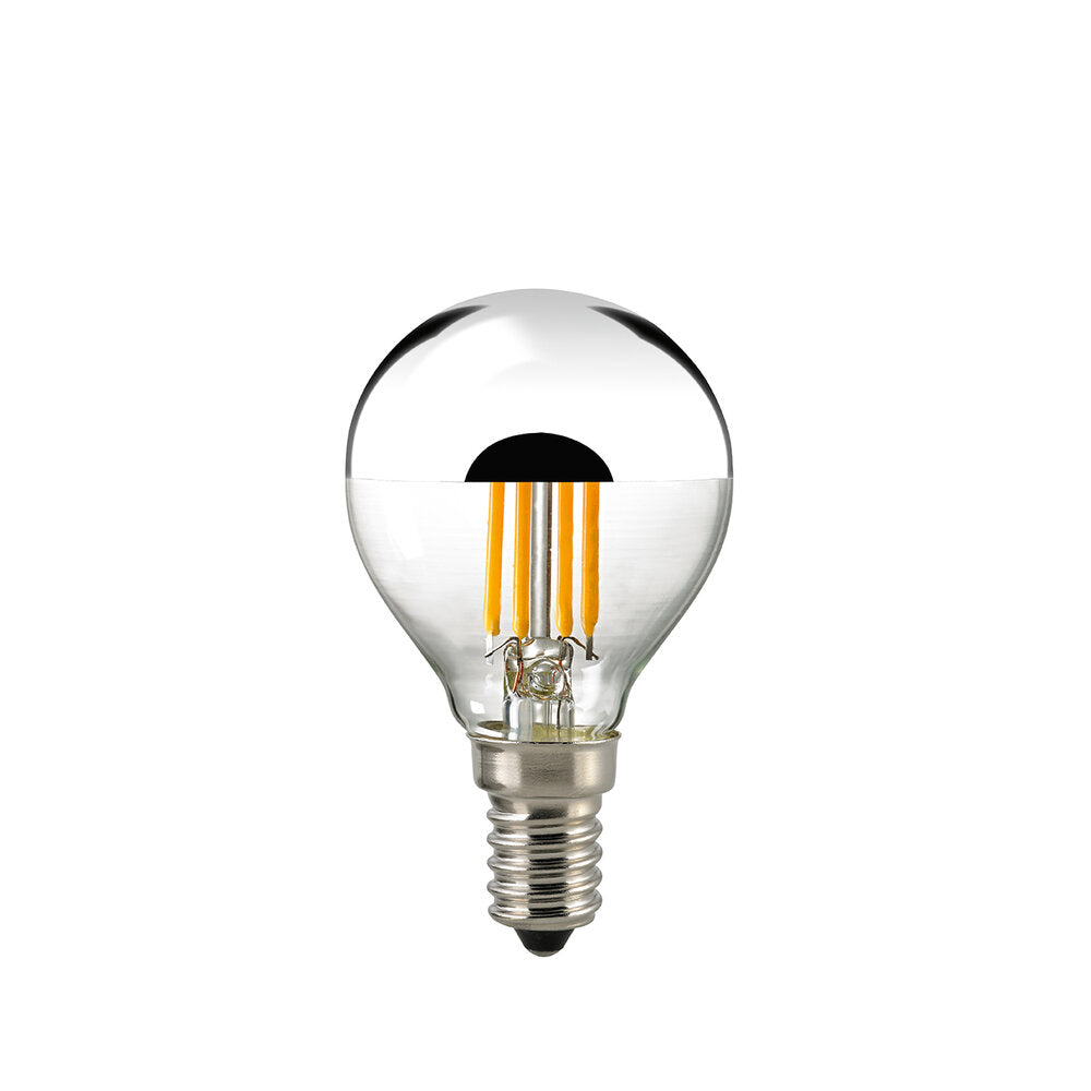 SIGOR Filament Kugellampe Kopfspiegel silber E14 dim, Artikel 6135801