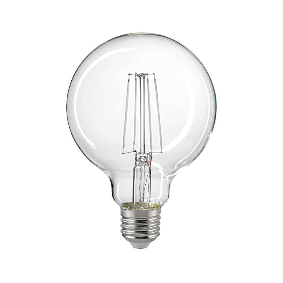 SIGOR Globelampe Filament 95 mm E27 Snow klar, Artikel 6166001