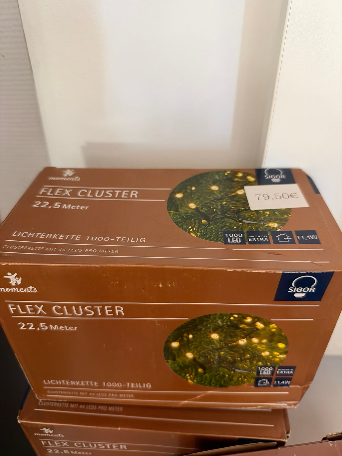 SIGOR Flex Cluster LED-Lichterkette 22,5 m mit 1000 LEDs – Originalverpackung