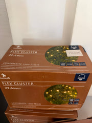 SIGOR Flex Cluster LED-Lichterkette 22,5 m mit 1000 LEDs – Originalverpackung