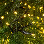 SIGOR Flex Cluster 22,5 m – Originaldetail der Serie mit extra warmweißen LEDs im Tannengrün