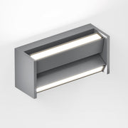 IP44.de Wandleuchte slat, grau, Vorderansicht