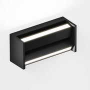 IP44.de Wandleuchte slat, schwarz, Vorderansicht