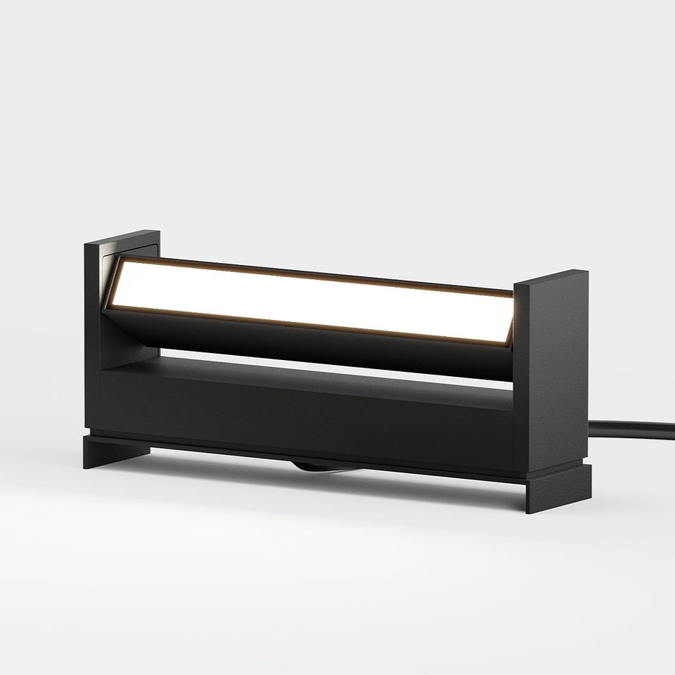 IP44.de, Spießleuchte slat, Schwarz, moderne Gartenbeleuchtung