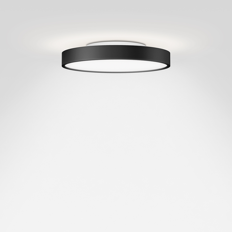 Serien, Deckenleuchte Slice M Up&Down, Schwarz, moderne Deckenleuchte