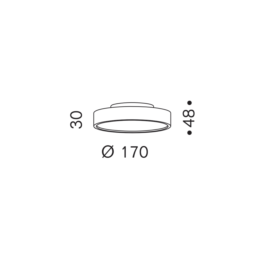 Lampada da soffitto Slice S Up&Down
