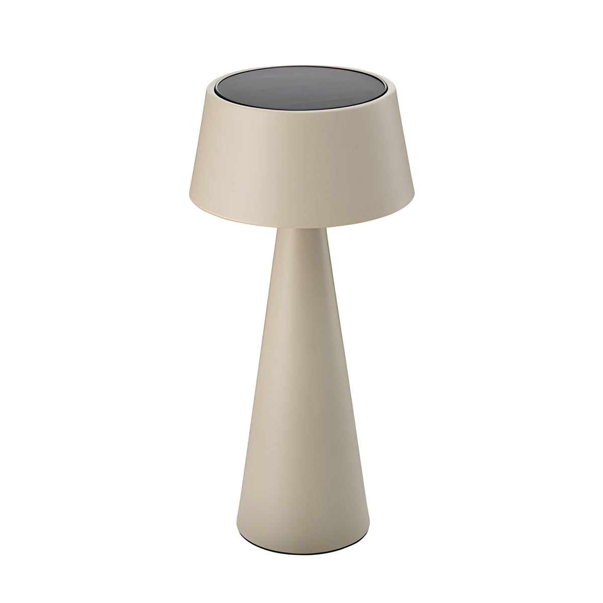 Sigor Solar-Tischleuchte Solino, beige, Vorderansicht