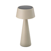 Sigor Solar-Tischleuchte Solino, beige, Vorderansicht
