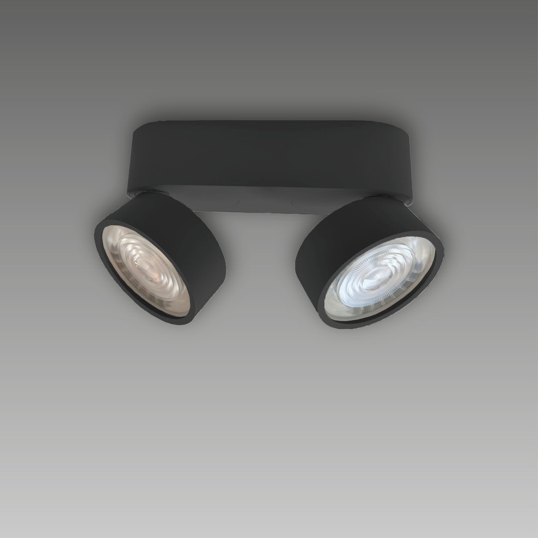 Projecteur à deux lumières pivotant en saillie