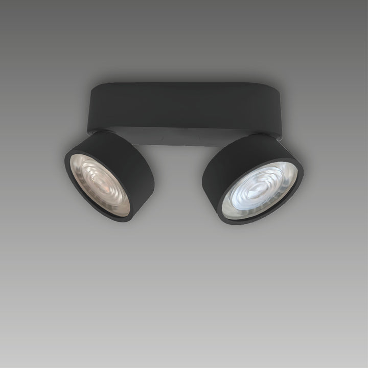 Projecteur à deux lumières pivotant en saillie