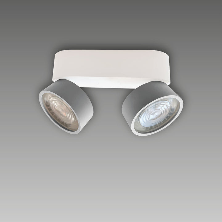 Projecteur à deux lumières pivotant en saillie