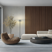 Knapstein Leuchten Stehleuchte Sora, moderne Anwendung im Wohnzimmer