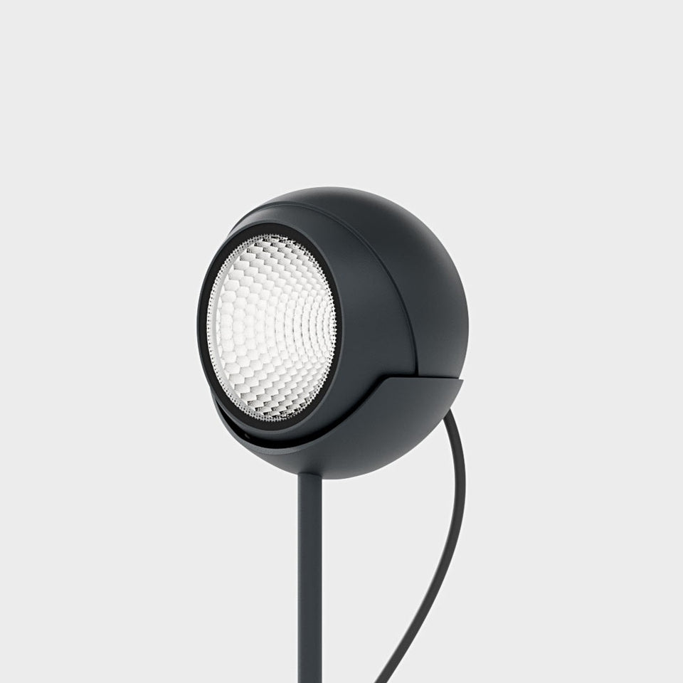IP44.de LED Spießleuchte shot, schwarz, Vorderansicht