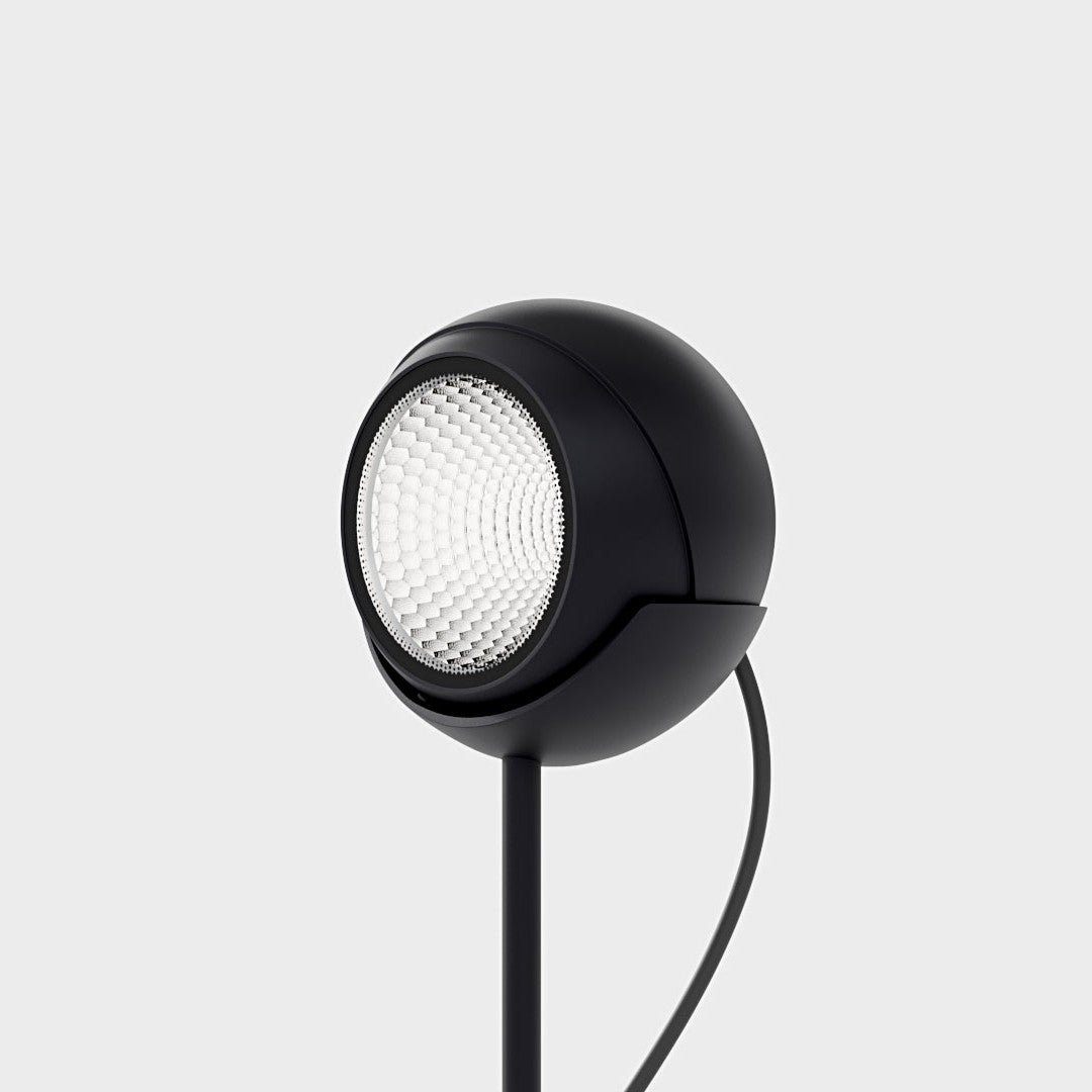 IP44.de LED Spießleuchte shot, schwarz, Vorderansicht