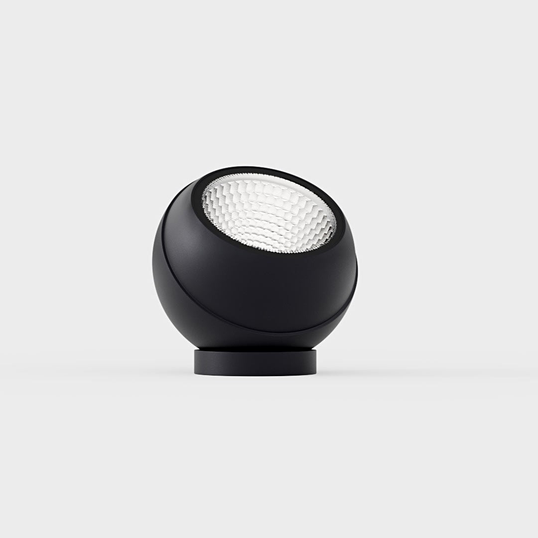 IP44.de LED Spießleuchte shot, schwarz, Vorderansicht