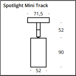 2-Phasen-Stromschienenstrahler Spotlight