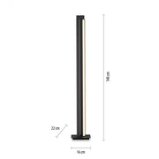 Pure, Stehleuchte Lines, Anthrazit Aluminium Skizze, technische Lichtplanung