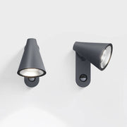 Wandleuchte stic, schwarz, moderne dimmbare Außenbeleuchtung, drehbar, sensor