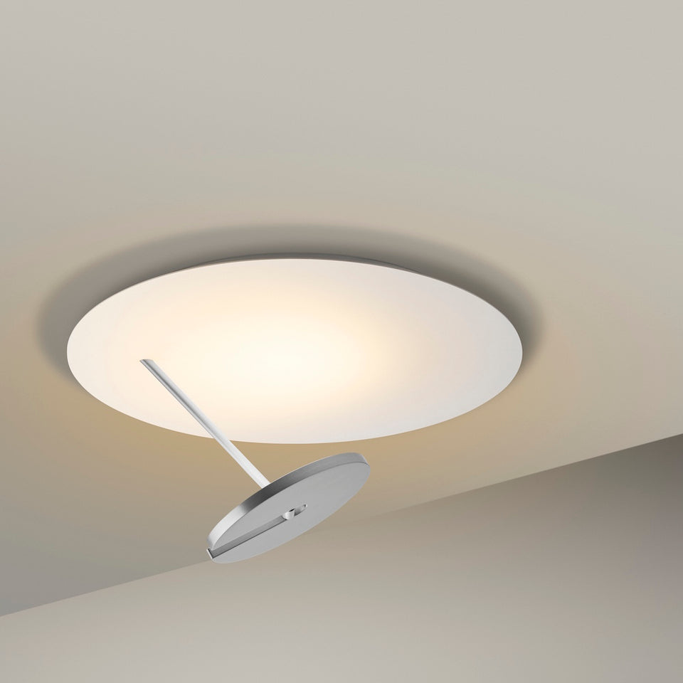 Holtkötter, Deckenleuchte Supernova Disc, Aluminium, hochwertige Deckenbeleuchtung