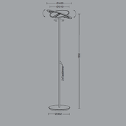 Holtkötter, Deckenfluter Supernova Linear, Skizze, technische Lichtplanung