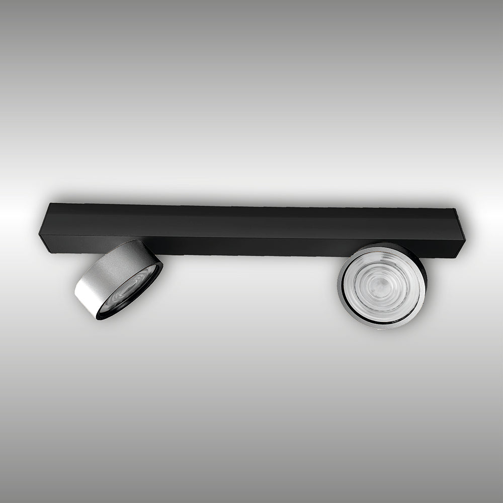 Projecteur à deux lumières Swing monté en surface