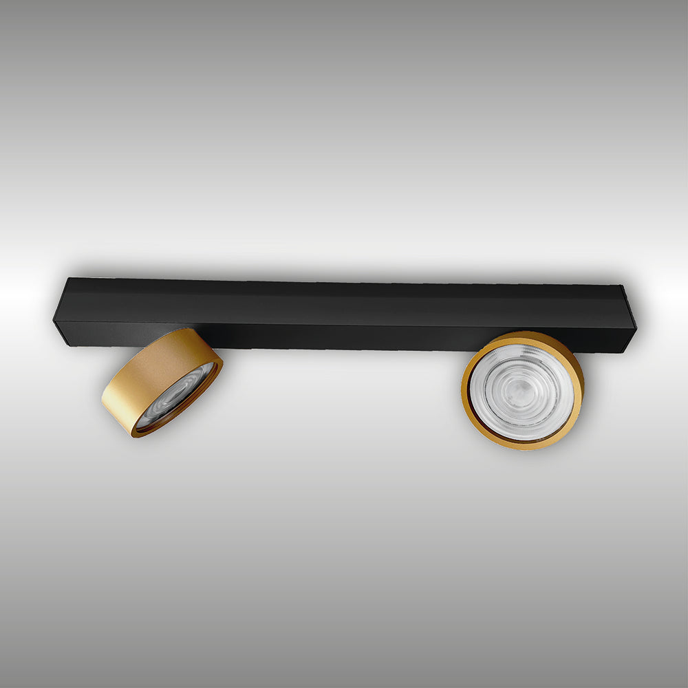 Projecteur à deux lumières Swing monté en surface