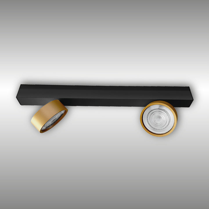 Projecteur à deux lumières Swing monté en surface