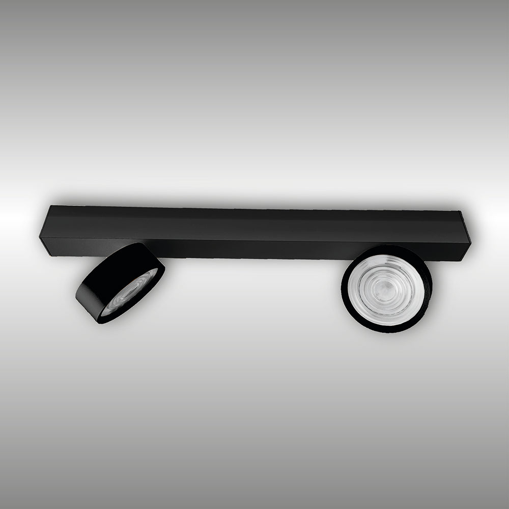 Projecteur à deux lumières Swing monté en surface