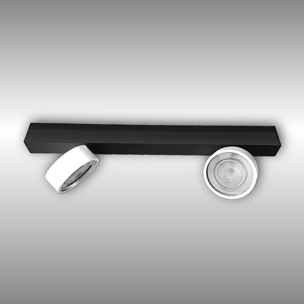 Projecteur à deux lumières Swing monté en surface