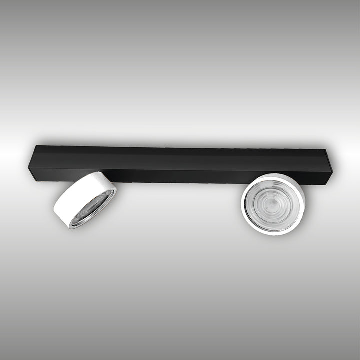 Projecteur à deux lumières Swing monté en surface