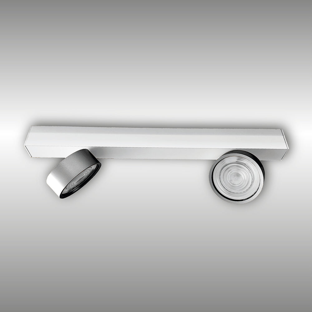 Projecteur à deux lumières Swing monté en surface