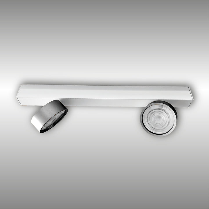 Projecteur à deux lumières Swing monté en surface