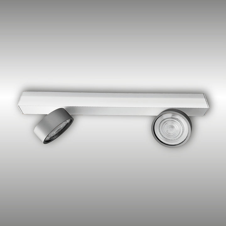 Projecteur à deux lumières Swing monté en surface